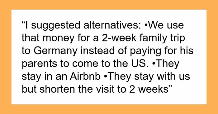 Husband’s Parents Plan Another Month-Long Visit, Wife Who Does All The Hosting Says Not This Time
