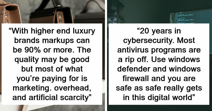 “Most Antivirus Programs Are A Ripoff”: 55 Industry Secrets That Sound Completely Illegal