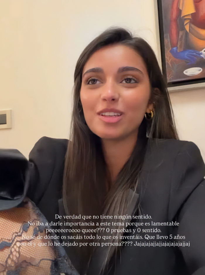 Young woman responding to cheating accusations in video message Young woman responding to cheating accusations in video message