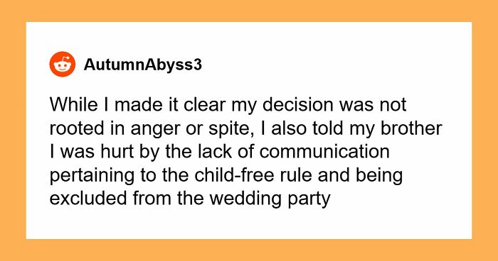 “I Became The Villain”: Woman Refuses To Attend Brother’s Wedding After Huge Miscommunication