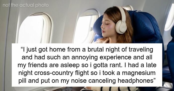 Woman Listening To White Noise On Airplane Horrified After Stinky Passenger Complains About Her