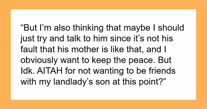Landlady Wants 21YO Tenant To Be Besties With Her Teen, Gets Dramatic As Tenant Says, “No, Thanks”