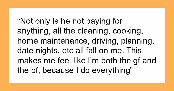 23YO Baffled Over BF’s Idea To Actually Live Off Her, As He Believes She Owes Him Something