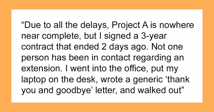 Employee Quietly Walks Away, Charges Panicking Company 3.5x To Fix Their Mistake
