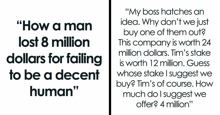 Boss Spends Entire Dinner Acting Like A Jerk, Ends Up Losing Millions Weeks Later