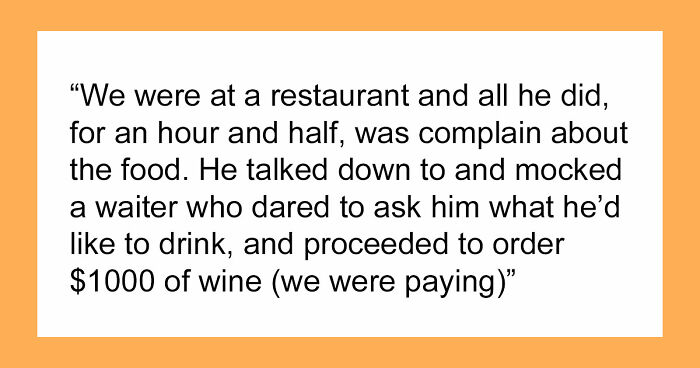 Boss Spends Entire Dinner Acting Like A Jerk, Ends Up Losing Millions Weeks Later