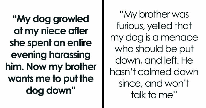 Man Refuses To Speak With Sister Until Her Dog Is Put Down: “Every Dog Has Its Limits”