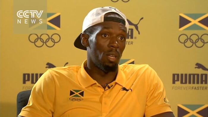 Athlete in yellow Puma shirt at interview backdrop shocking facts