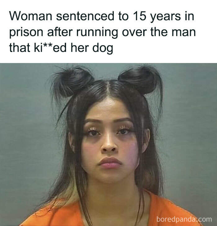 Mugshot of woman sentenced to 15 years for running over man who k****d her dog