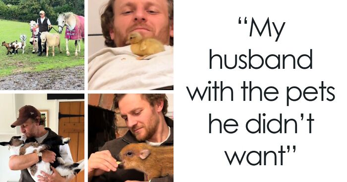 43 Times Men Got A Pet Against Their Will And Went From “Absolutely Not” To “That’s My Baby”
