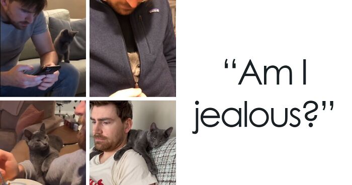 43 Times Men Got A Pet Against Their Will And Went From “Absolutely Not” To “That’s My Baby”