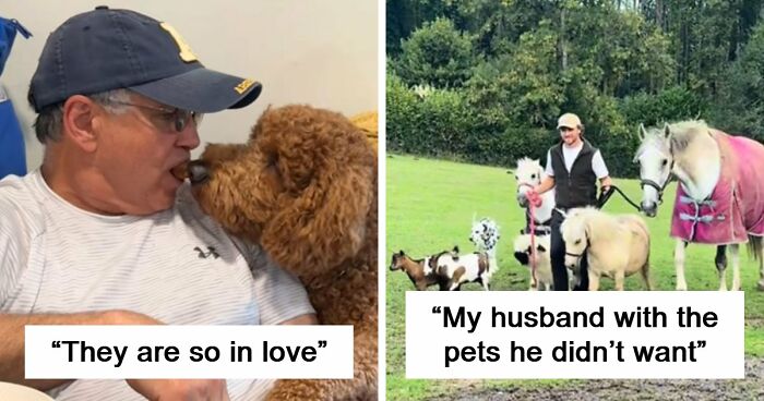 43 Times Men Got A Pet Against Their Will And Went From “Absolutely Not” To “That’s My Baby”