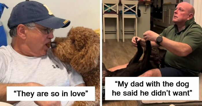 43 Times Men Got A Pet Against Their Will And Went From “Absolutely Not” To “That’s My Baby”