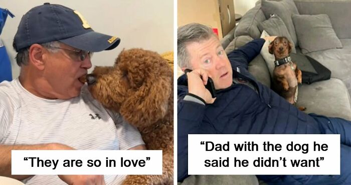 43 Times Men Got A Pet Against Their Will And Went From “Absolutely Not” To “That’s My Baby”