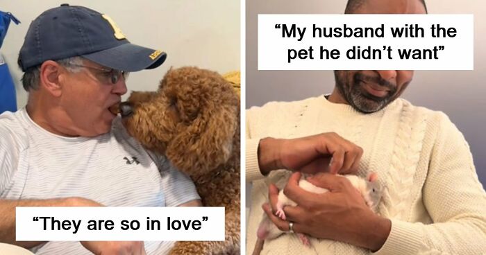 43 Times Men Got A Pet Against Their Will And Went From “Absolutely Not” To “That’s My Baby”