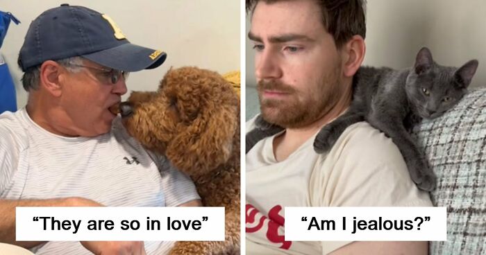 43 Times Men Got A Pet Against Their Will And Went From “Absolutely Not” To “That’s My Baby”