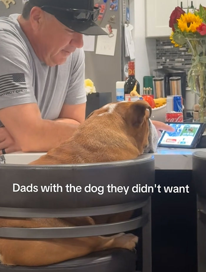Dad With The Dog He Didn't Want