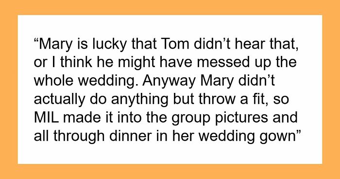 MIL Throws A Pity Party Over Not Wearing Green For Son’s Wedding, Plans To Switch Dresses Anyway