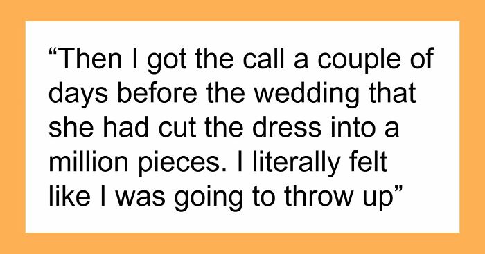 MIL Funds Her Daughter-In-Law’s Entire $60K Wedding, Then Cuts The Dress To Pieces Two Days Before