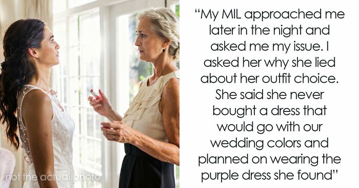 MIL Gets Told Pink Or Black For Wedding, Becomes Photoshop’s Victim As She Shows Up In Purple Anyway