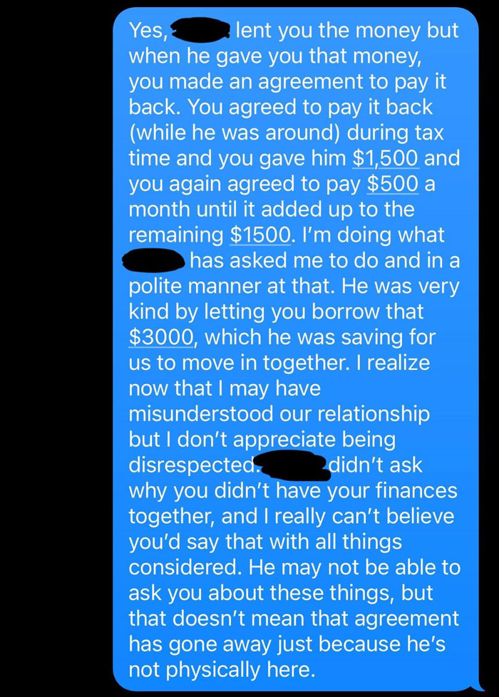 Financially Irresponsible MIL Refuses DIL's Request To Pay Back $1.5K Loan, Says She's On Vacation