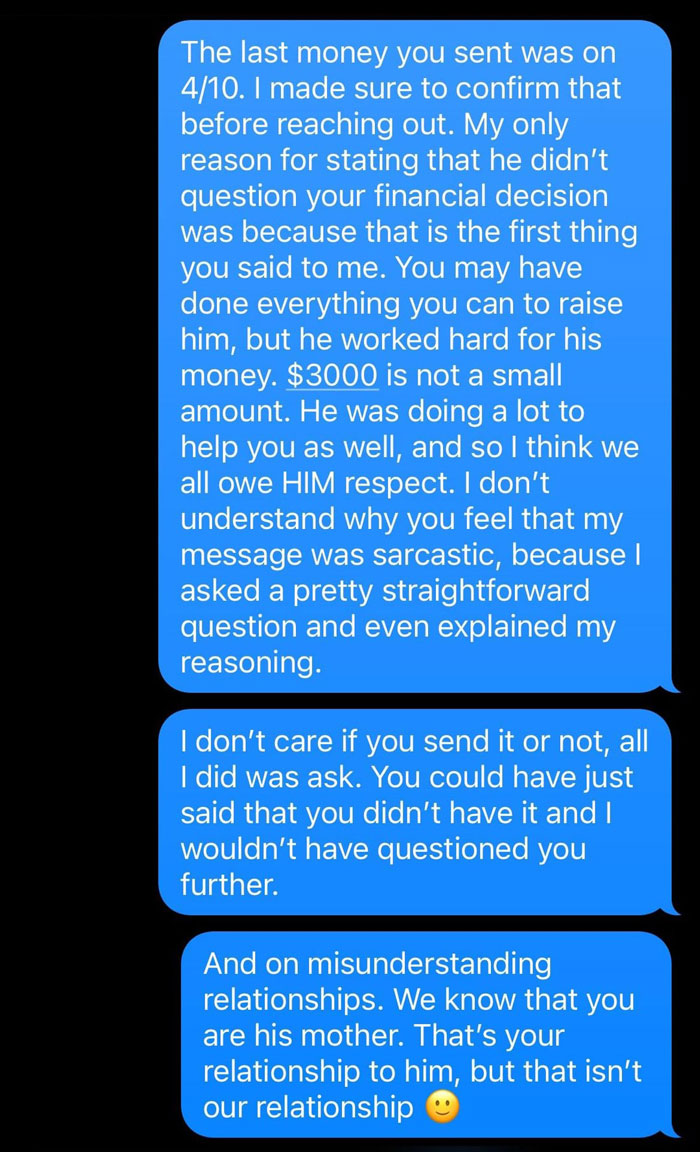 Financially Irresponsible MIL Refuses DIL's Request To Pay Back $1.5K Loan, Says She's On Vacation