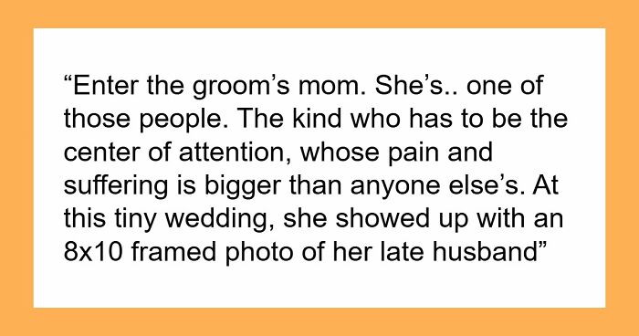 Bride Honors Late Dad During Wedding, MIL Puts On A Show To Prove That Her Grief Is Bigger
