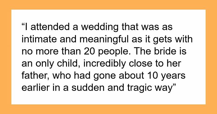 Bride Honors Late Dad During Wedding, MIL Puts On A Show To Prove That Her Grief Is Bigger