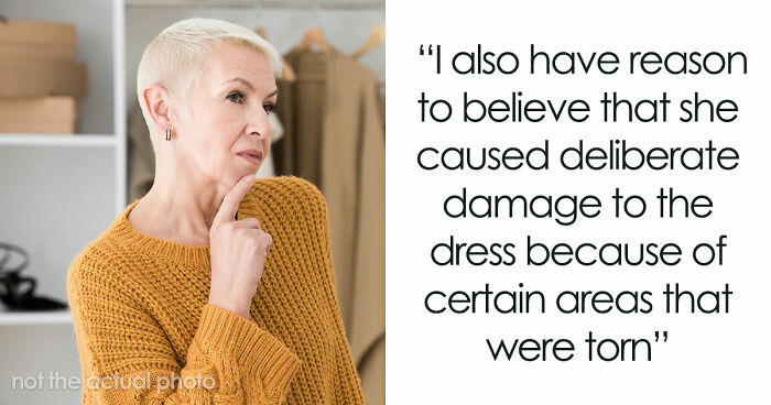 Bride Aghast As MIL Ruins Her $11K Wedding Dress, Loses It When Groom Says She’s “Overreacting”