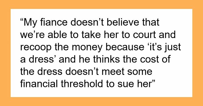 Bride Aghast As MIL Ruins Her $11K Wedding Dress, Loses It When Groom Says She’s “Overreacting”