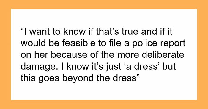 Bride Aghast As MIL Ruins Her $11K Wedding Dress, Loses It When Groom Says She’s “Overreacting”