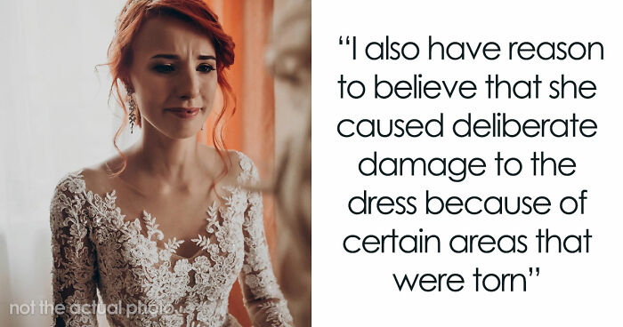 Bride Aghast As MIL Ruins Her $11K Wedding Dress, Loses It When Groom Says She’s “Overreacting”