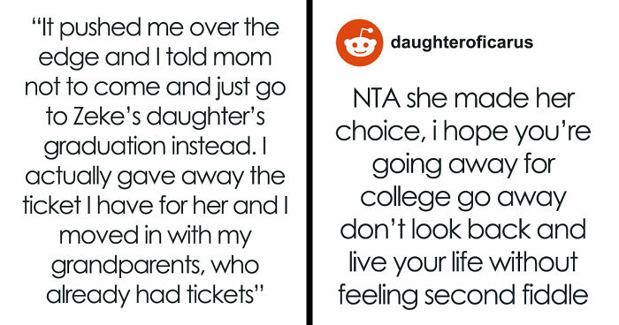 Teen Tired Of Being Second Choice Tells Mom To Skip Her Graduation And Go To Stepdaughter’s