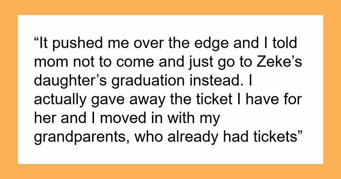 Teen Tired Of Being Second Choice Tells Mom To Skip Her Graduation And Go To Stepdaughter’s