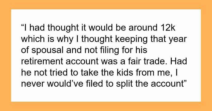 Narcissistic Guy Refuses To Pay Spousal Support And Takes Ex To Court, Ends Up Paying With 401k