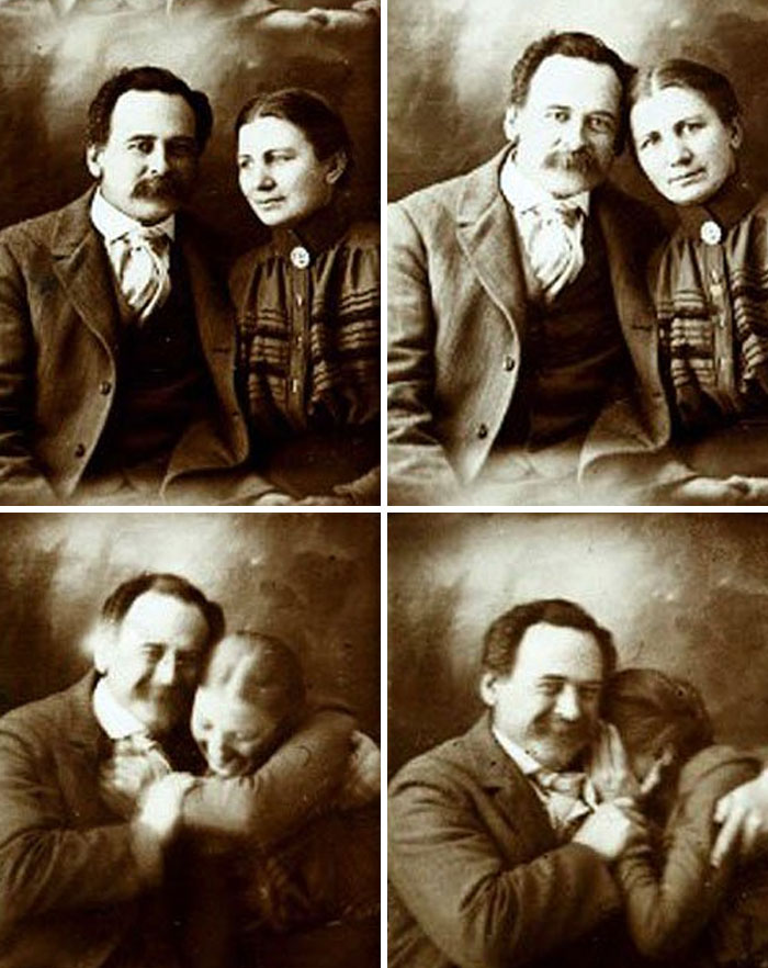 Sepia toned powerful photo of a loving couple in vintage attire