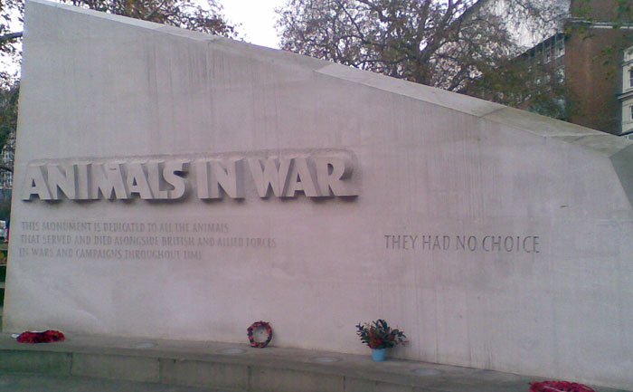 Animals in War monument honoring animals in war in powerful photos
