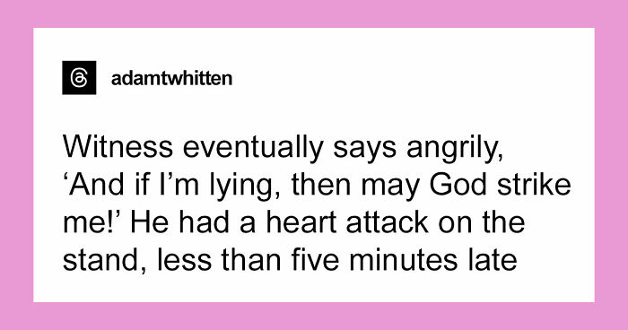 57 Courtroom Stories So Wild They Sound Completely Made Up