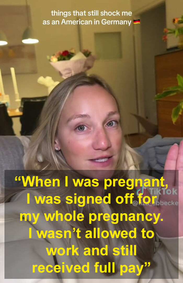Pregnant American woman discusses full paid leave during pregnancy in Germany Pregnant American woman discusses full paid leave during pregnancy in Germany
