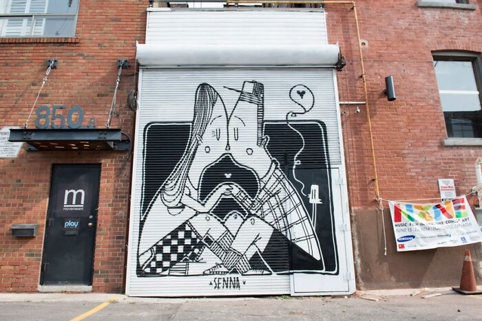 43 Black-And-White Murals By Alex Senna That Turn City Walls Into Stories