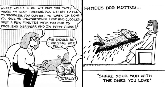 28 Hilarious Dog Cartoons By Rupert Fawcett That Almost Every Dog Owner Will Relate To (New Pics)