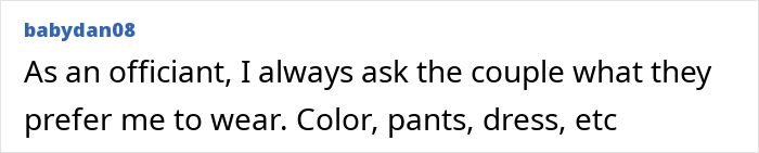 Wedding Officiant’s Choice Of Attire Enrages Guests And Leaves Couple Baffled Wedding Officiant’s Choice Of Attire Enrages Guests And Leaves Couple Baffled