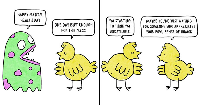 61 New Comics About Mental Health And Everyday Life By ‘Depression Chicken’