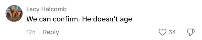 Comment confirming Paul Rudd does not age with age-defying looks
