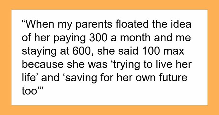 Parents Only Ask One Of Their Kids For Rent, Can’t Believe The Reaction: “Not My Problem To Solve”