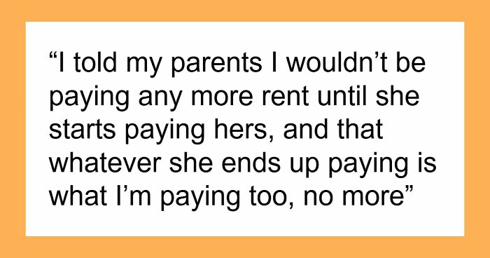 Parents Only Ask One Of Their Kids For Rent, Can’t Believe The Reaction: “Not My Problem To Solve”