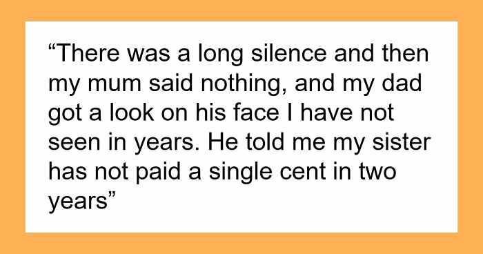 Person Refuses To Pay Parents Rent After They Find Out Sister’s Special Treatment
