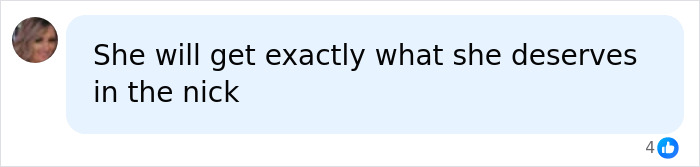 Comment about mom getting what she deserves in the nick after baby's passing