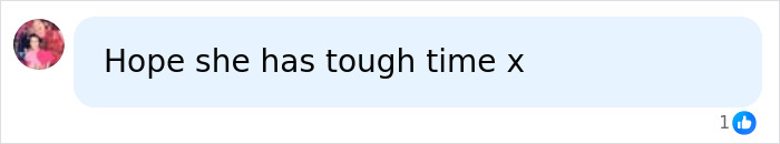 Comment hoping mom has a tough time after baby's passing incident