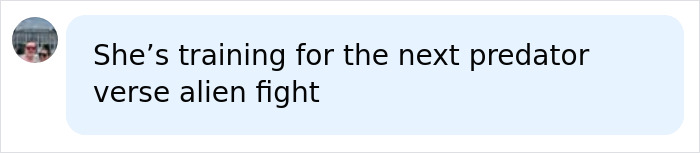 Comment about training for predator verse alien fight
